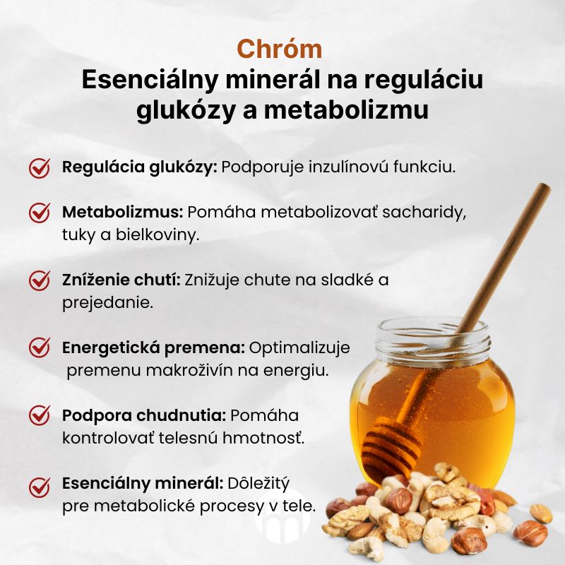 (Slovenčina) Chrom - Esenciální minerál pro regulaci glukózy a metabolismu (1)